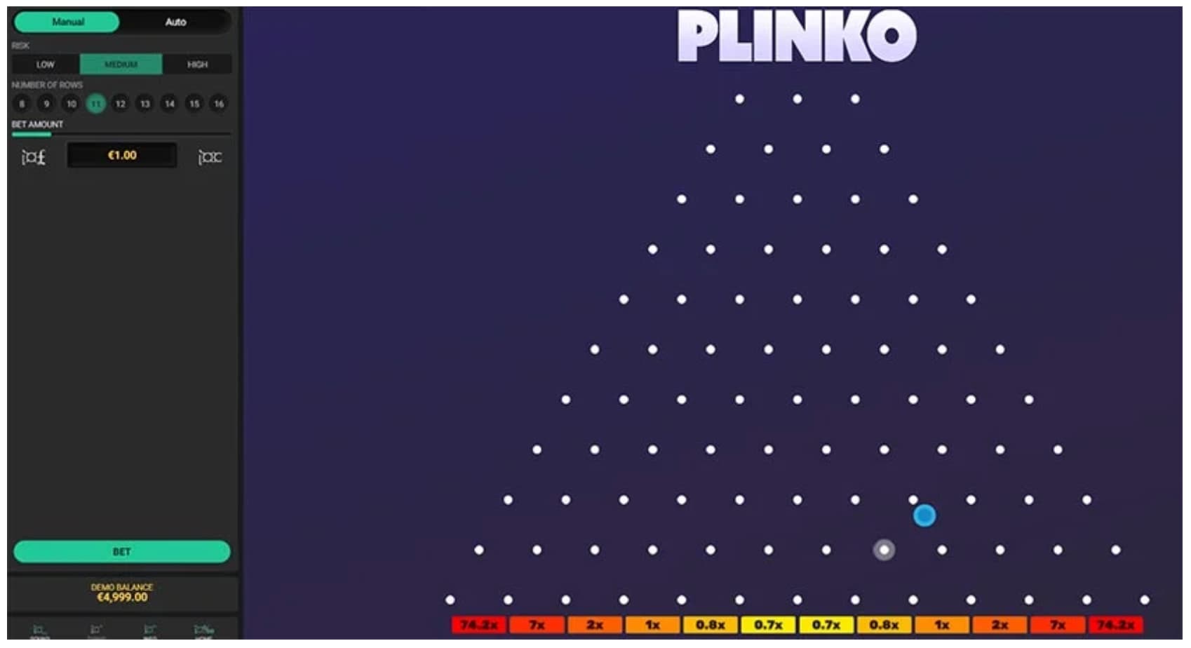 Игра Plinko на реальные деньги